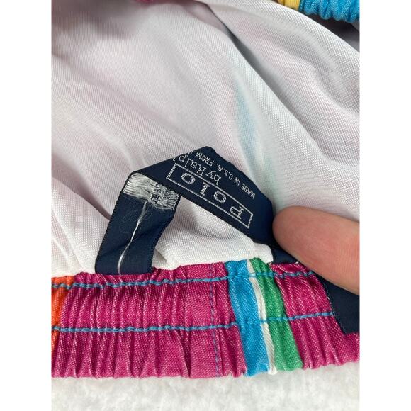 Polo Ralph Lauren Multicolor Striped Men's Swim Trunks Size Medium - Picture 7 of 9